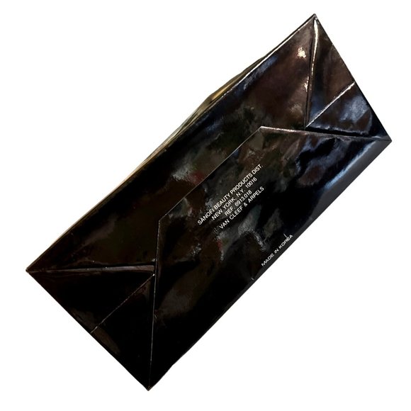 Vtg Parfums Van Cleef & Arpels Paris Glossy Gift Bag Black Gold - Picture 4 of 4